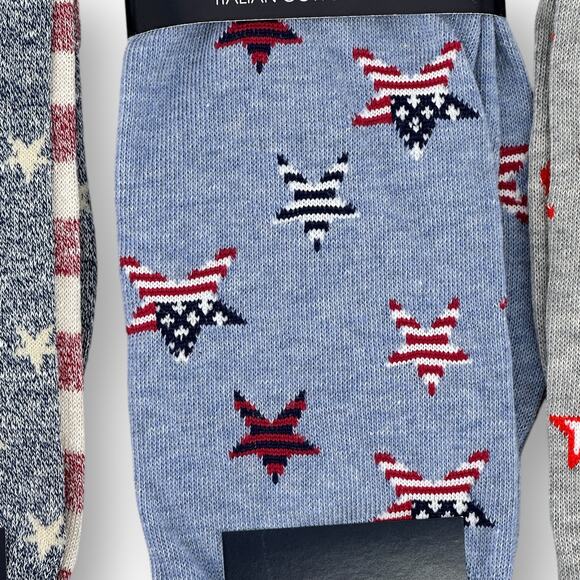 Cremieux USA Patriotic 4th Of July Crew Sock Lot Of 4 Pair Mens Shoe Sz 6-12.5 - Picture 5 of 6